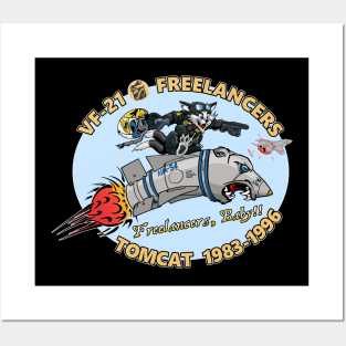 VF-21 Freelancers Nose Art Posters and Art